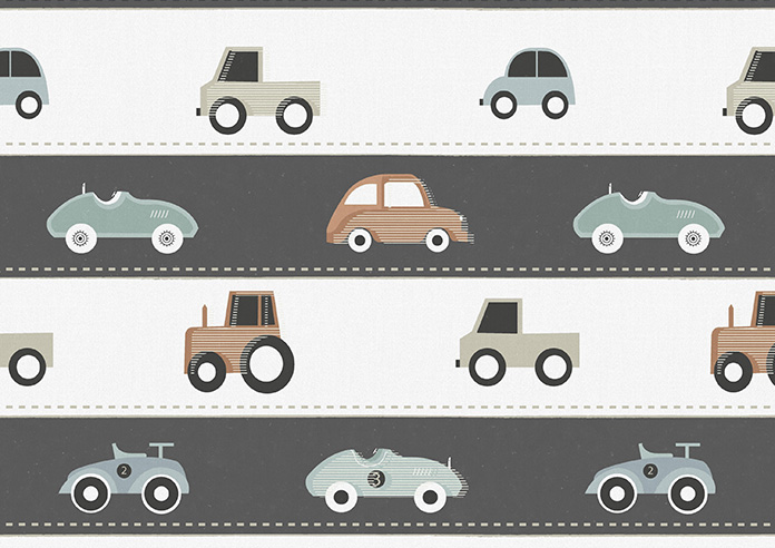 Brum Brum, Vintage - Roman Blind - Image 7